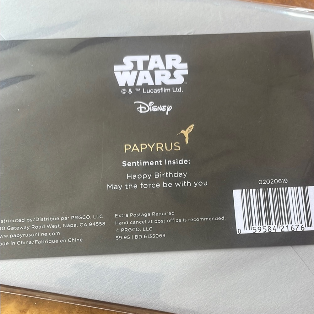 Disney Star Wars Greeting Cards - Pink, Black, Blue - Picture 3 of 3